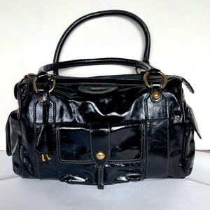 Tod's Black Patent Leather Handbag